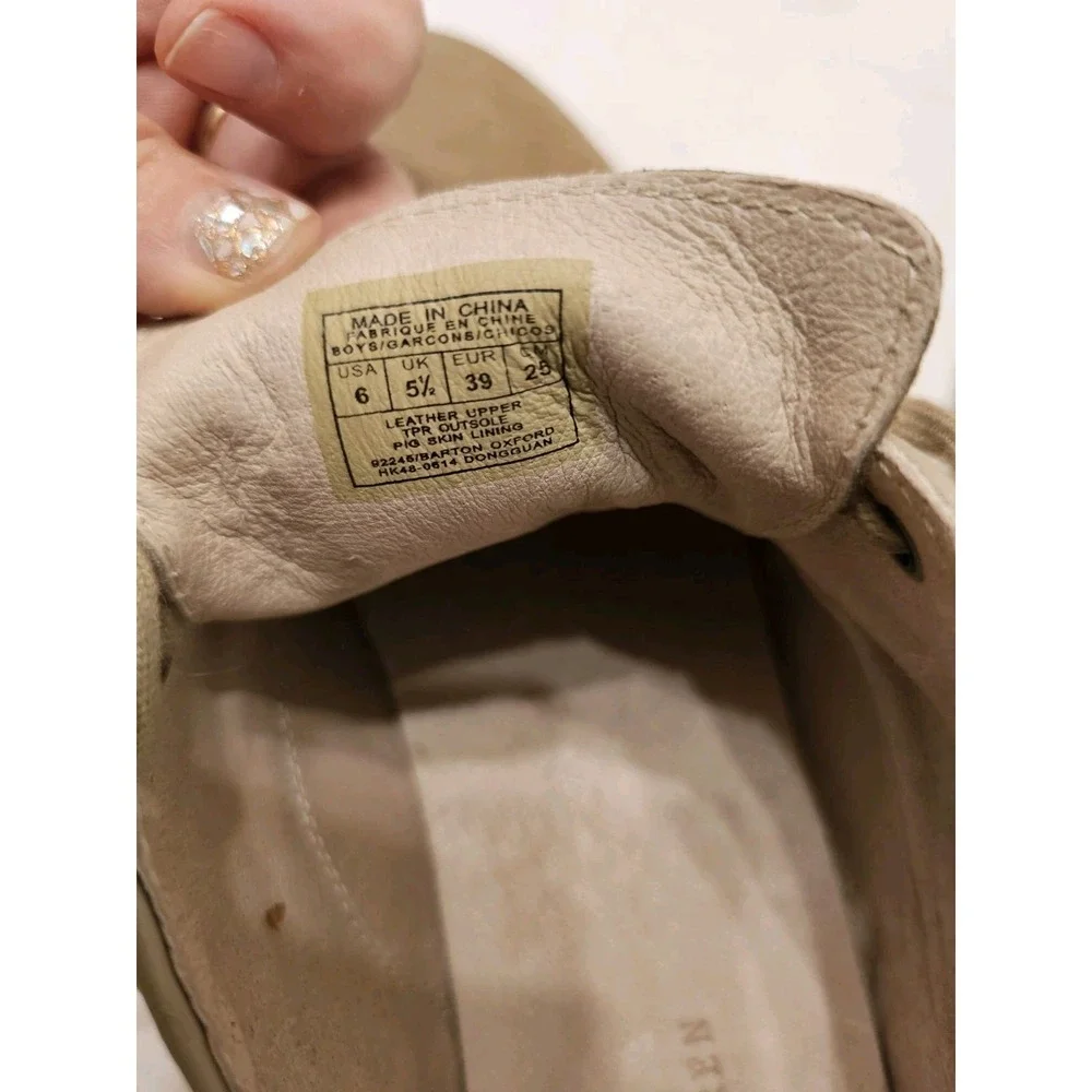 Polo Ralph Lauren Barton Buck Boys Size 6(women Sz 8) Suede Oxford Shoes Preppy